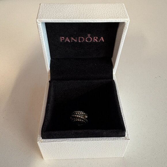 Pandora Silver and 14k Gold Entangled Beauty Charm with Diamonds - Picture 1 of 7